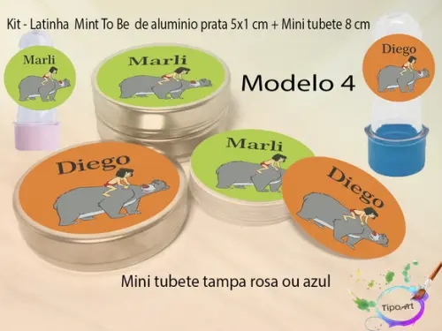 Kit Latinhas e Mini Tubetes -mogli