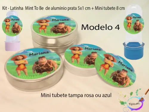 Kit Latinhas e Mini Tubetes -os Croods