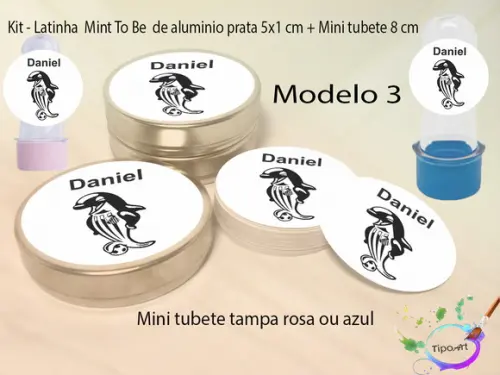 Kit Latinhas e Mini Tubetes -peixe
