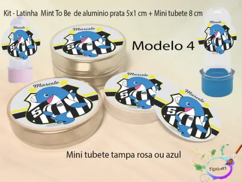 Kit Latinhas e Mini Tubetes -peixe