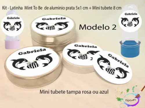 Kit Latinhas e Mini Tubetes -peixe