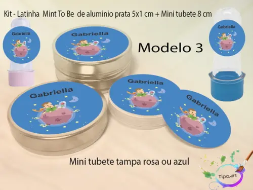 Kit Latinhas e Mini Tubetes -pequeno Príncipe
