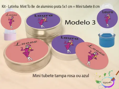 Kit Latinhas e Mini Tubetes -penélope Charmosa