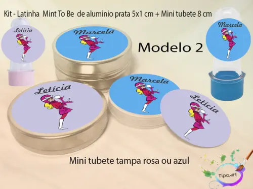 Kit Latinhas e Mini Tubetes -penélope Charmosa