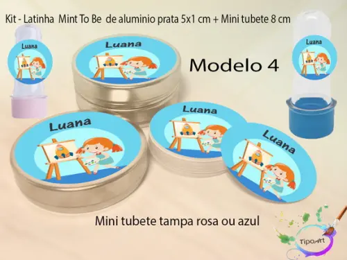 Kit Latinhas e Mini Tubetes -pintando o 7