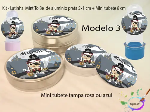 Kit Latinhas e Mini Tubetes -piranta