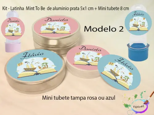 Kit Latinhas e Mini Tubetes -piranta