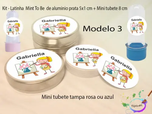Kit Latinhas e Mini Tubetes -pintando o 7