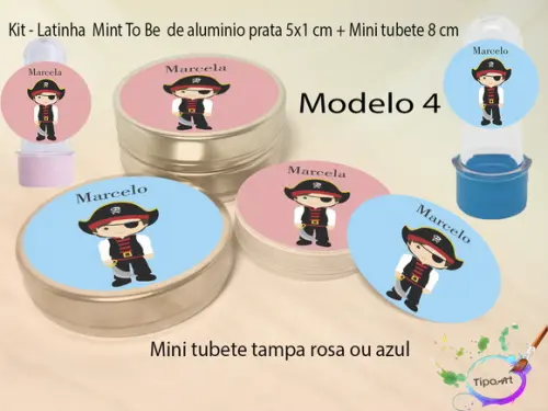 Kit Latinhas e Mini Tubetes -piranta