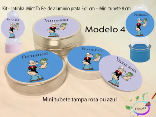 Kit Latinhas e Mini Tubetes -popai