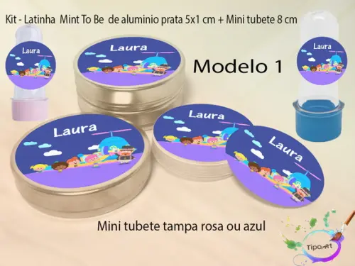 Kit Latinhas e Mini Tubetes -radio Bita