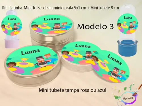 Kit Latinhas e Mini Tubetes -radio Bita