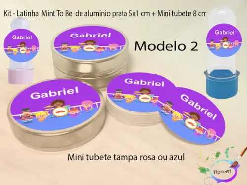Kit Latinhas e Mini Tubetes -radio Bita