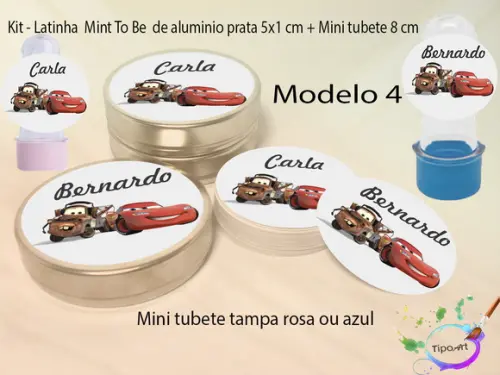 Kit Latinhas e Mini Tubetes -relampago