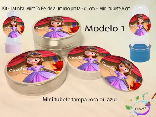 Kit Latinhas e Mini Tubetes -sofia