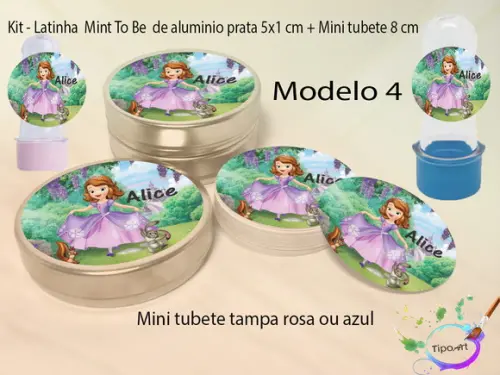 Kit Latinhas e Mini Tubetes -sofia