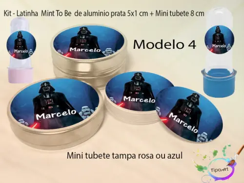Kit Latinhas e Mini Tubetes -starwars