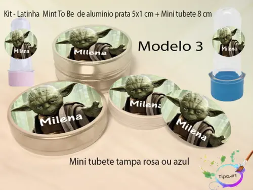 Kit Latinhas e Mini Tubetes -starwars