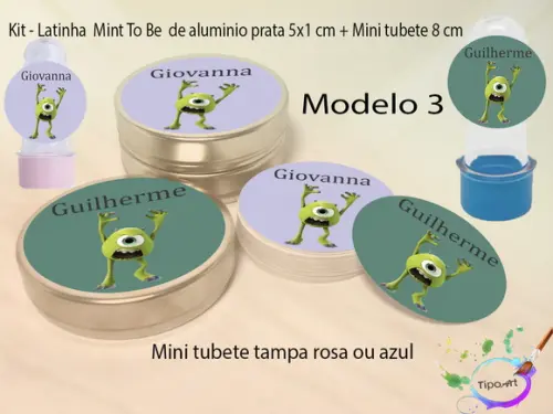 Kit Latinhas e Mini Tubetes -sullivan
