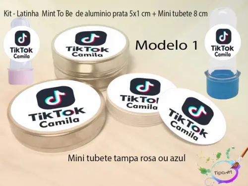 Kit Latinhas e Mini Tubetes -tik Tok