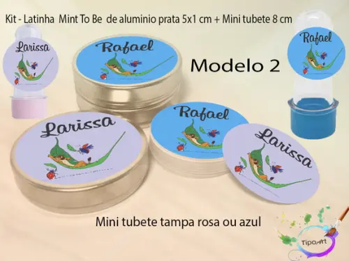 Kit Latinhas e Mini Tubetes -timão