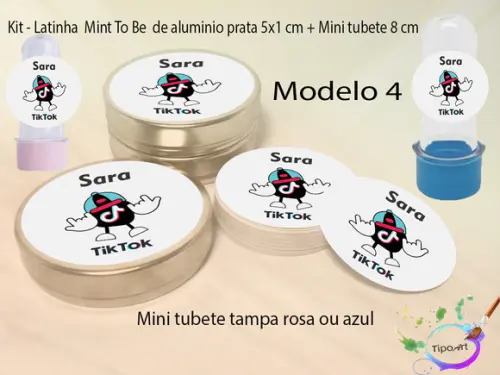 Kit Latinhas e Mini Tubetes -tik Tok