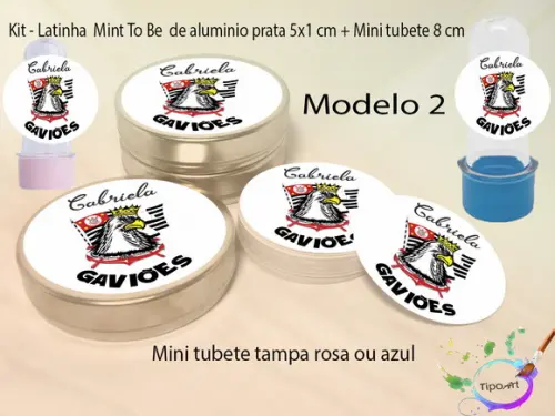 Kit Latinhas e Mini Tubetes -times