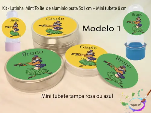 Kit Latinhas e Mini Tubetes -timão