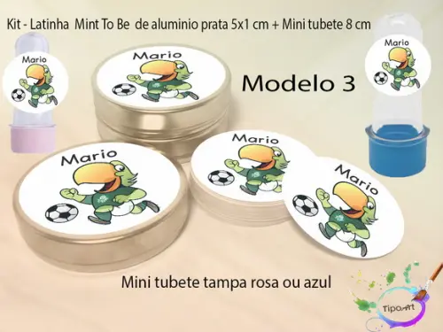 Kit Latinhas e Mini Tubetes -Verdão