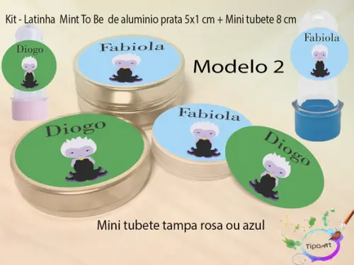 Kit Latinhas e Mini Tubetes -vilões