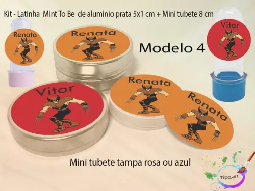 Kit Latinhas e Mini Tubetes -x Mens