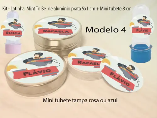 Kit Latinhas e Mini Tubetes-aviador