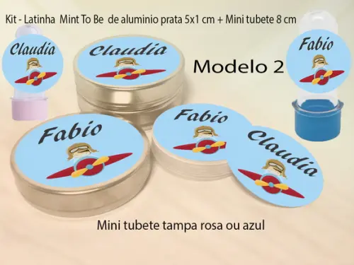 Kit Latinhas e Mini Tubetes-aviador