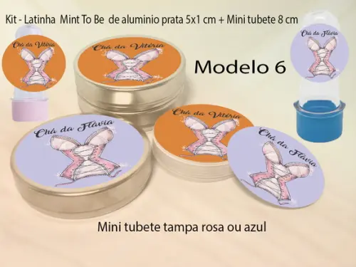 Kit Latinhas e Mini Tubetes-chá de Lingerie#2