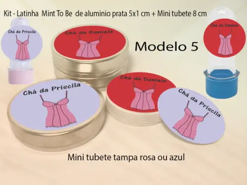 Kit Latinhas e Mini Tubetes-chá de Lingerie#2