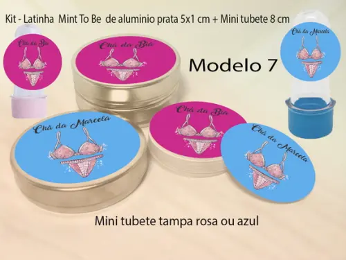 Kit Latinhas e Mini Tubetes-chá de Lingerie#2