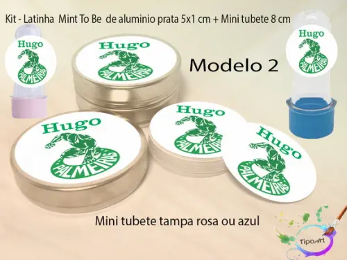 Kit Latinhas e Mini Tubetes -Verdão