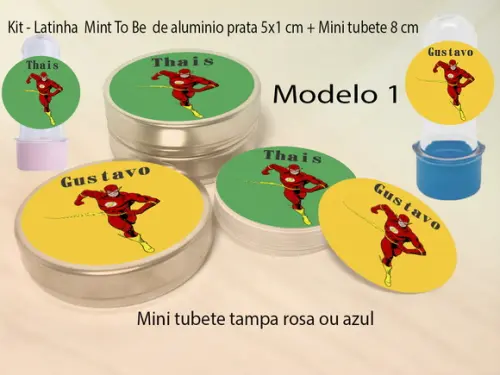 Kit Latinhas e Mini Tubetes-flash