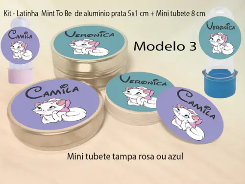 Kit Latinhas e Mini Tubetes-marie