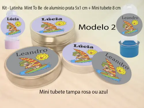 Kit Latinhas e Mini Tubetes-patatí Patatá