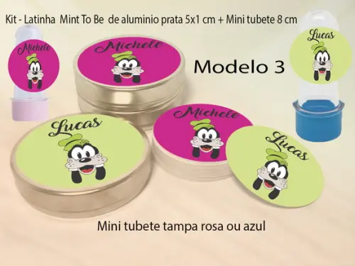 Kit Latinhas e Mini Tubetes-pateta