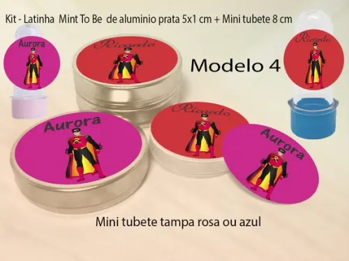 Kit Latinhas e Mini Tubetes-robin