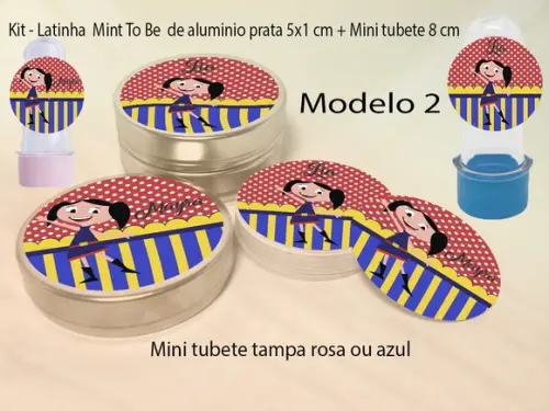 Kit Latinhas e Mini Tubetes-show da Luna