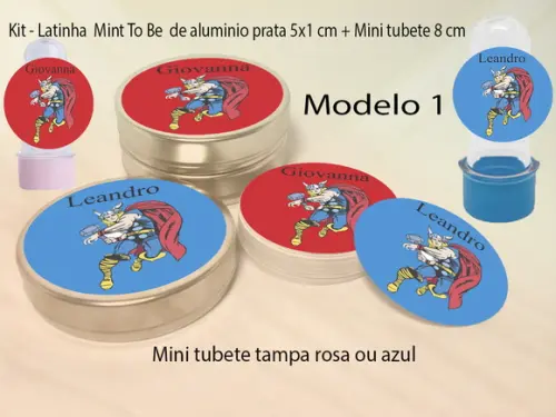 Kit Latinhas e Mini Tubetes-thor