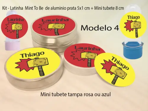 Kit Latinhas e Mini Tubetes-thor
