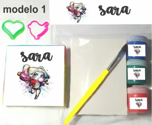 Kit Massinha e Pintura-arlequina