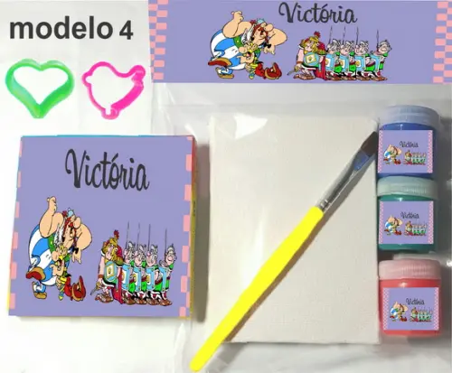 Kit Massinha e Pintura-asterix