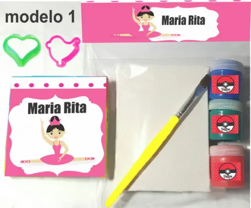 Kit Massinha e Pintura-bailarina