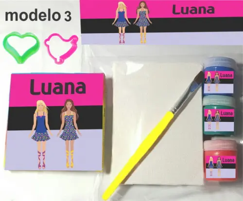 Kit Massinha e Pintura-barbie