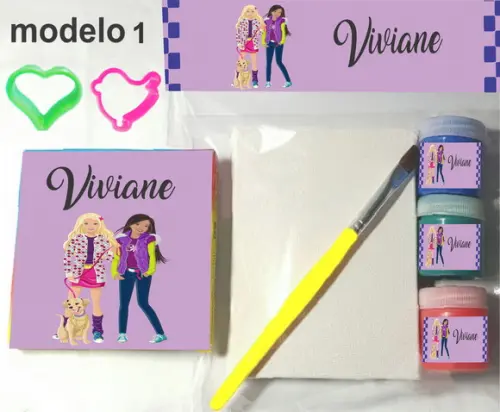 Kit Massinha e Pintura-barbie